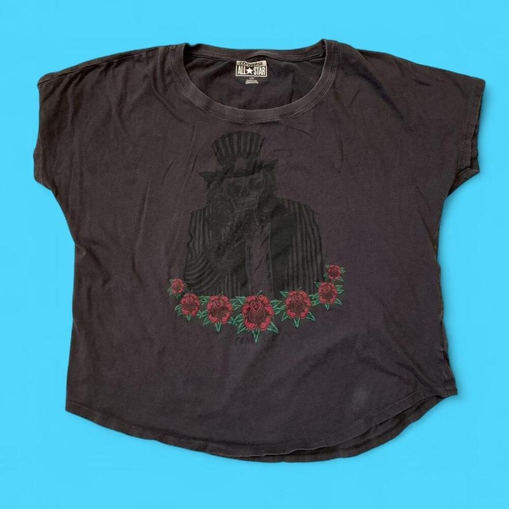 Converse all star skull graphic tee